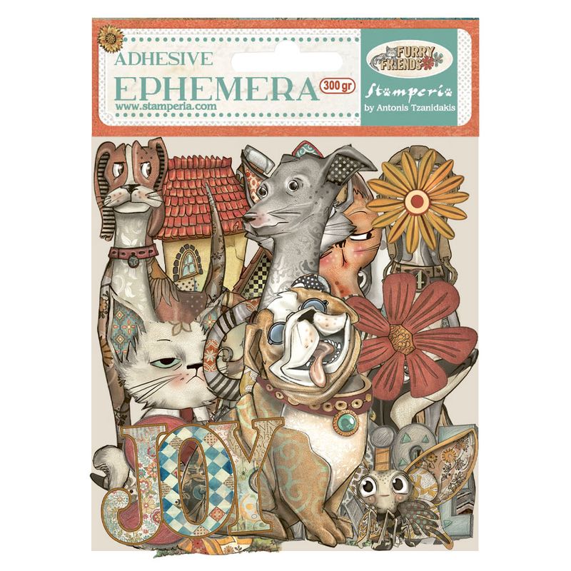 Furry Friends Ephemera - Stamperia