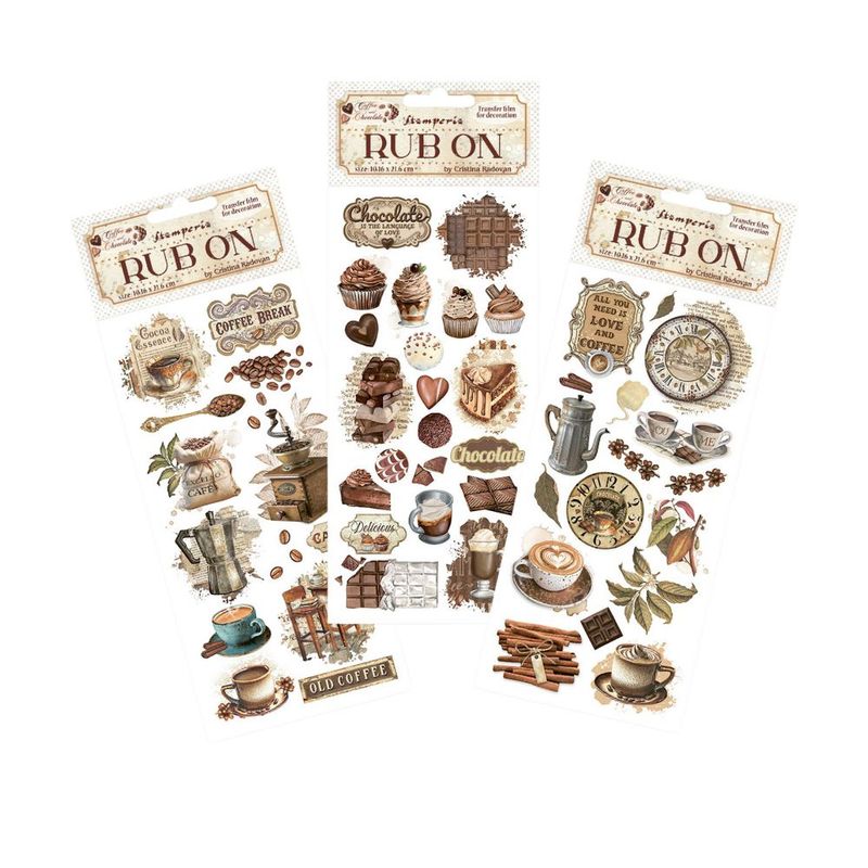 Coffee and Chocolate - Stamperia Rub Ons