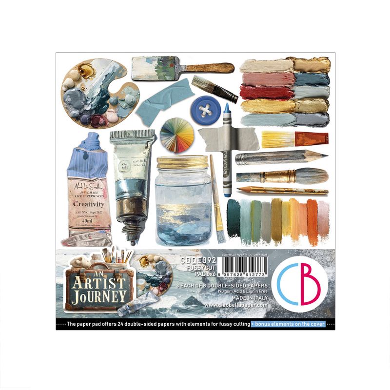 An Artist Journey 6x6 Fussy Cut Pad - Ciao Bella