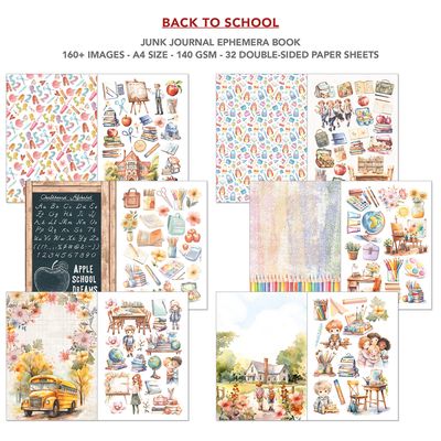 Back to School Junk Journal &amp; Ephemera - Ciao Bella
