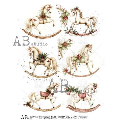 Classic Christmas Rice Paper - ABStudio