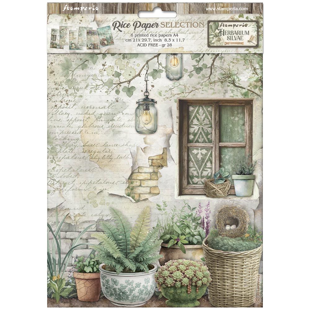 Herbarium Silvae Selection 6pk A4 - Stamperia
