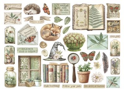 Herbarium Silvae Die Cuts - Stamperia