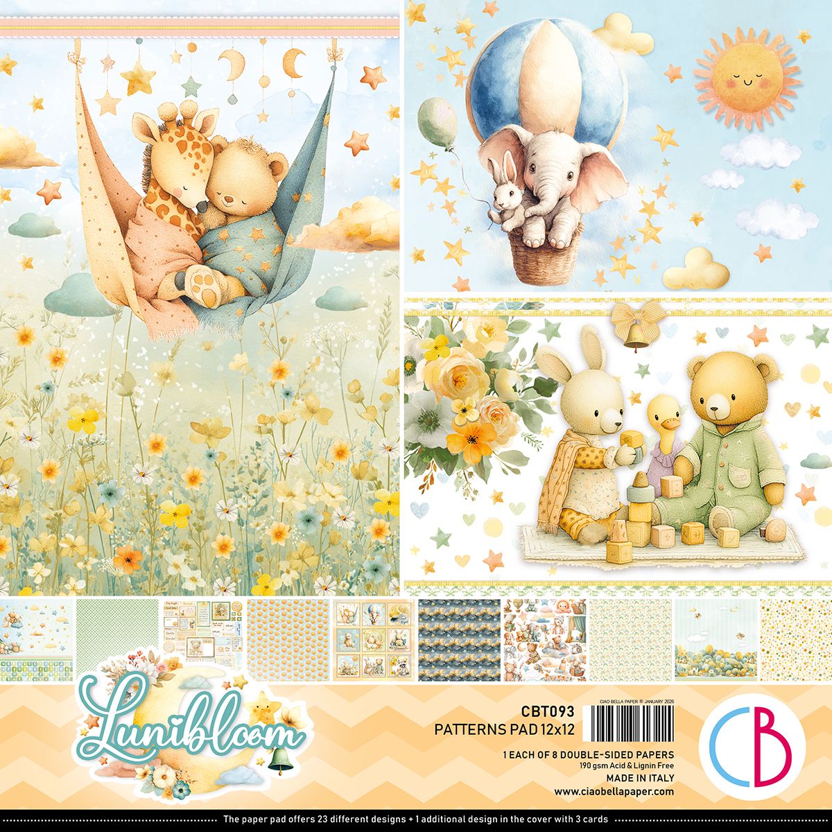 Lunibloom 12x12 Patterns - Ciao Bella