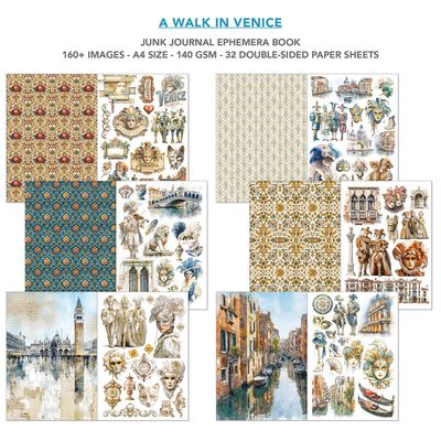 Venice Dream Junk Journal &amp; Ephemera - Ciao Bella