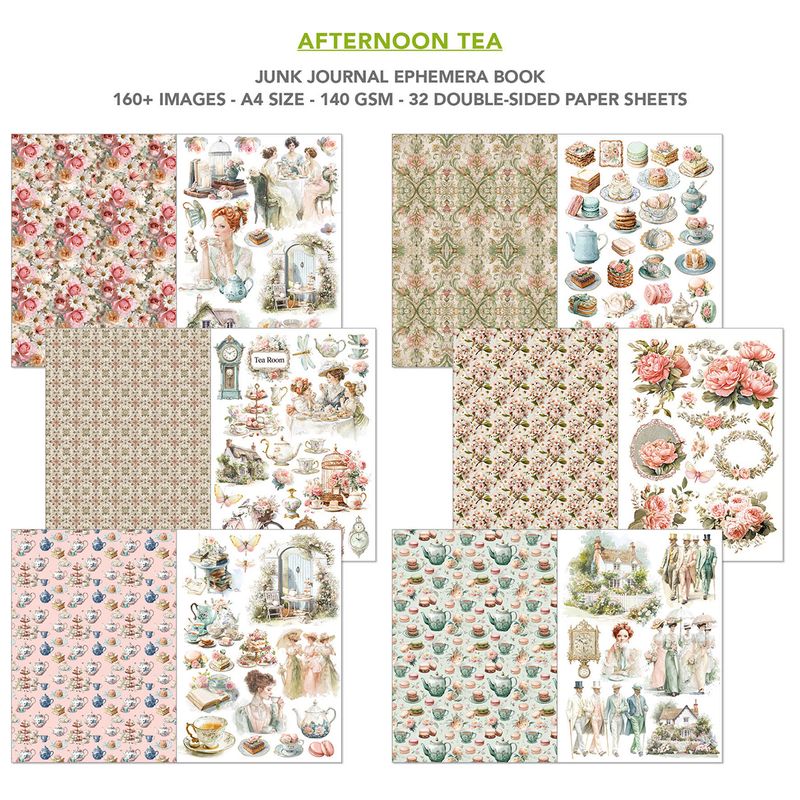 Afternoon Tea Junk Journal &amp; Ephemera - Ciao Bella
