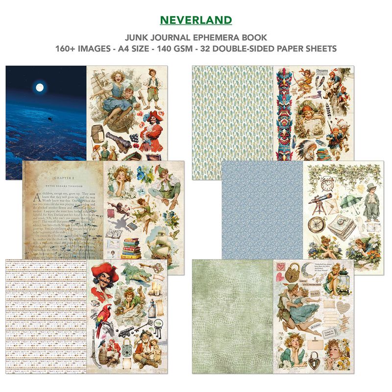 Neverland Junk Journal &amp; Ephemera - Ciao Bella