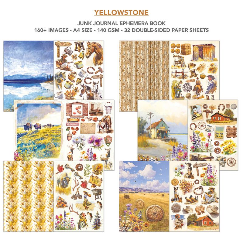 Yellowstone Junk Journal &amp; Ephemera - Ciao Bella