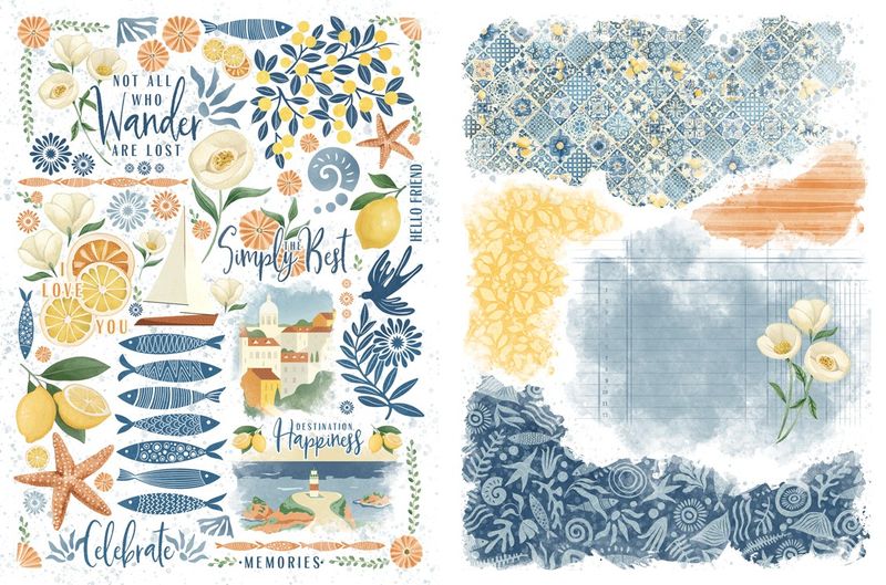Scenic Route - Graphic 45 Rub-On Transfers