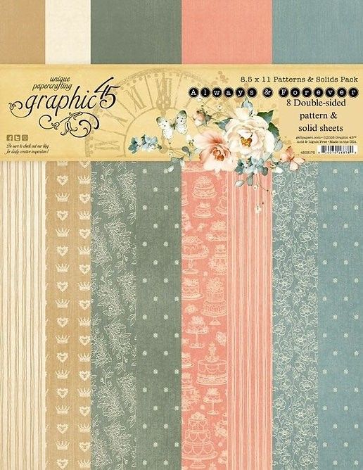 Always &amp; Forever 8.5x11 - Graphic 45 Patterns and Solids
