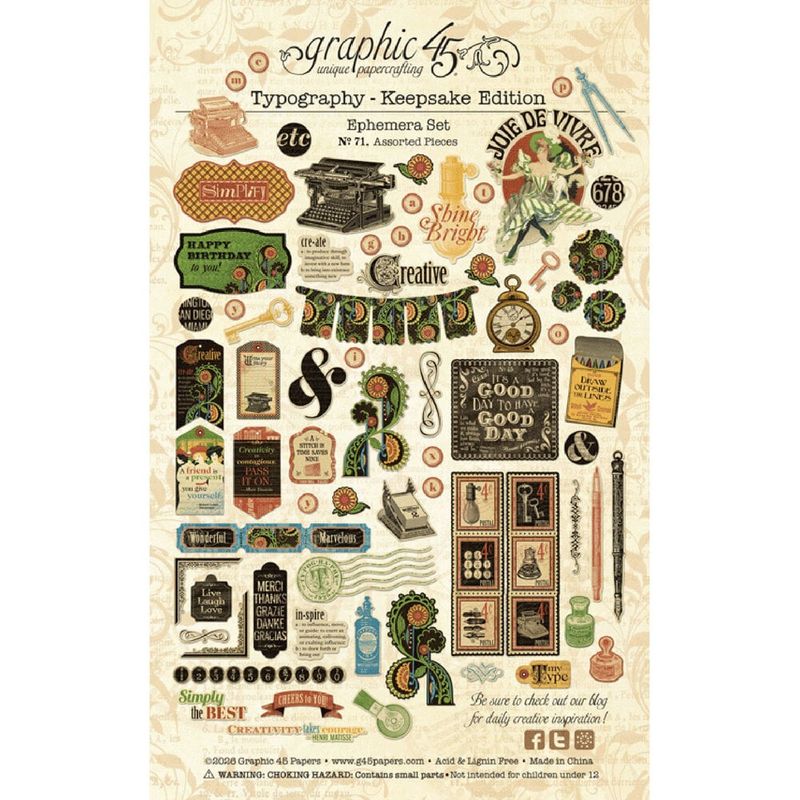 Typography Keepsake Edition Pack - Graphic 45
