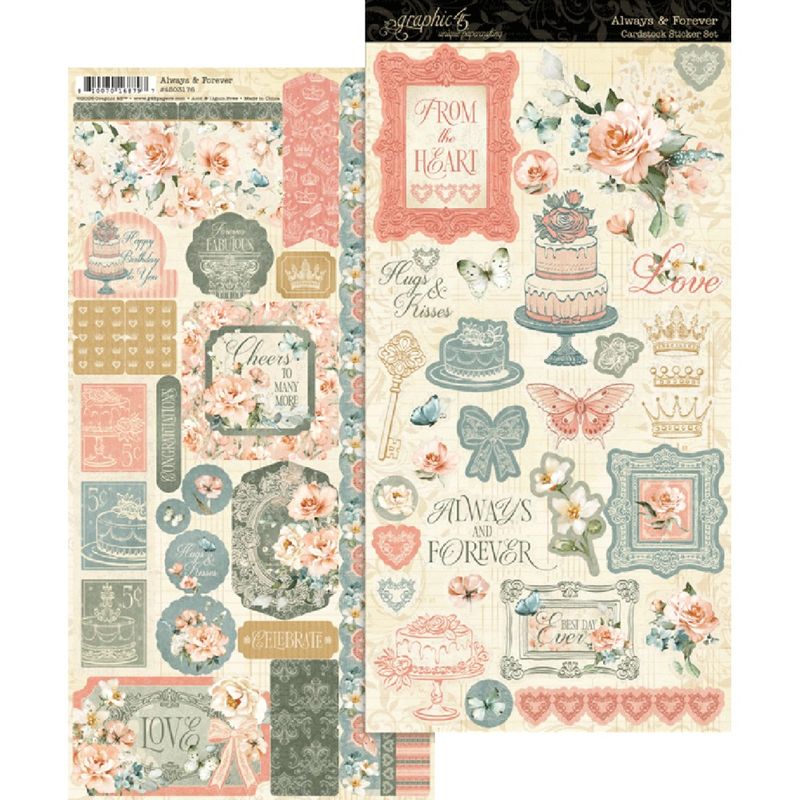 Always &amp; Forever Sticker Set - Graphic 45