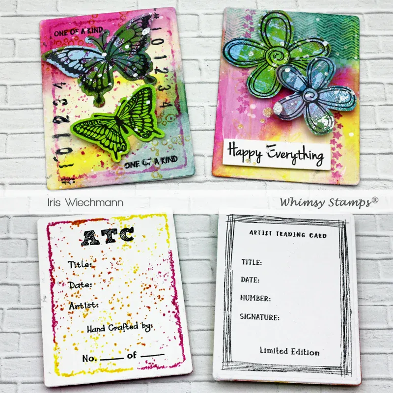 ATC Frames and Signatures Clear Stamp - Whimsy Stamps