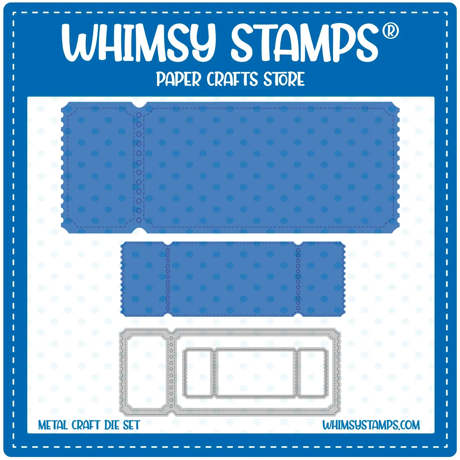 Terrific Slim Tickets Die Set - Whimsy Stamps