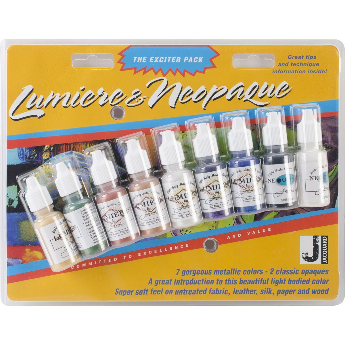Jacquard Lumiere Neopaque Paint Pack