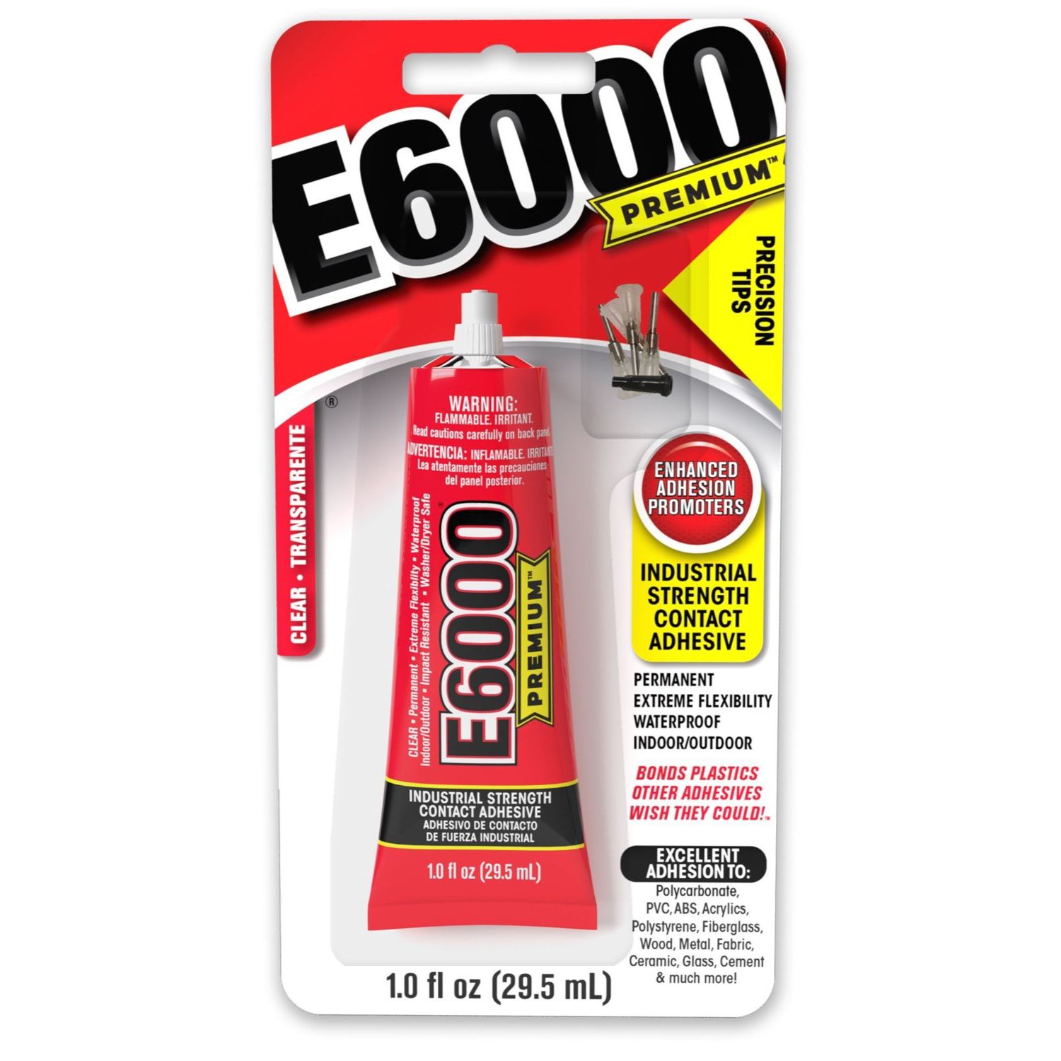 E6000 Premium 1.0 FL OZ Tube with Precision Tips