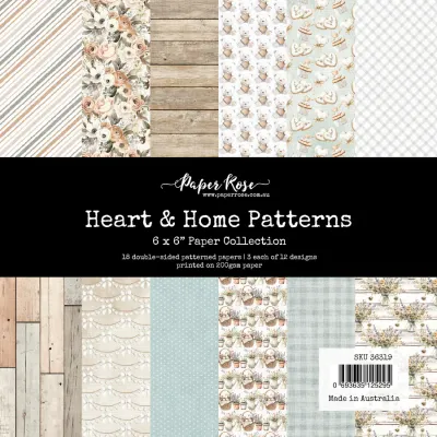 Heart & Home 6x6 Patterns - Paper Rose Heart & Home 6x6 Patterns - Paper Rose