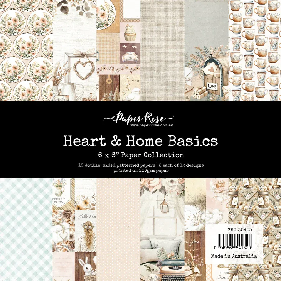Heart &amp; Home 6x6 Basics - Paper Rose
