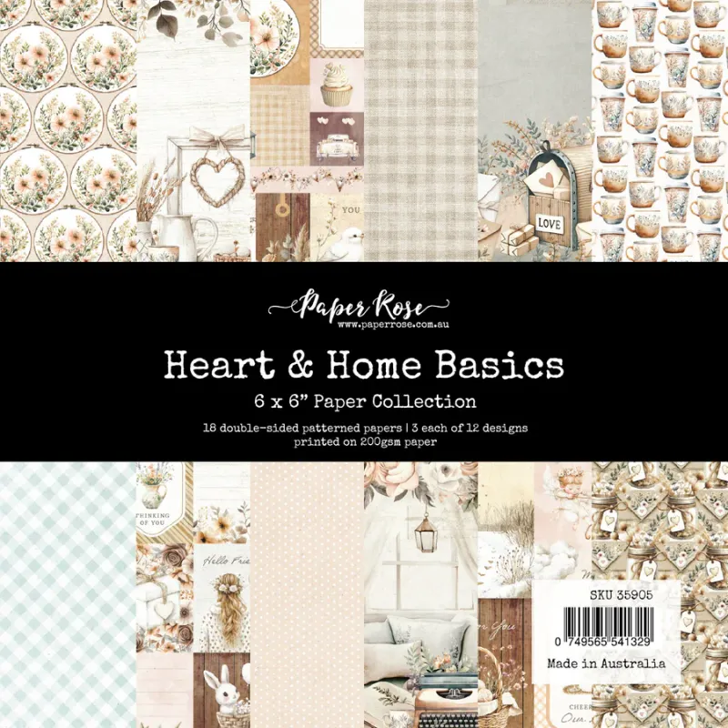 Heart &amp; Home 6x6 Basics - Paper Rose