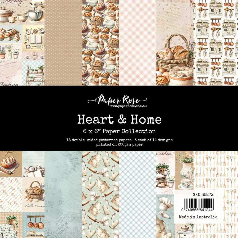 Heart &amp; Home 6x6 Collection - Paper Rose