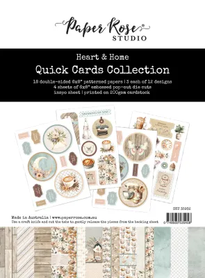 Heart & Home 6x8 Quick Cards Kit - Paper Rose Heart & Home 6x8 Quick Cards Kit - Paper Rose