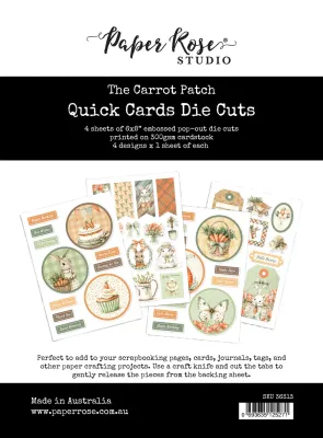 The Carrot Patch Embossed Die Cuts - Paper Rose