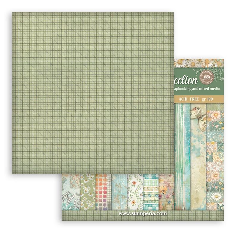 Daisy Art Background 12x12 - Stamperia