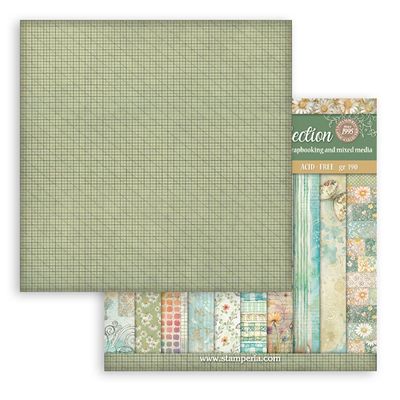 Daisy Art Background 8x8 - Stamperia