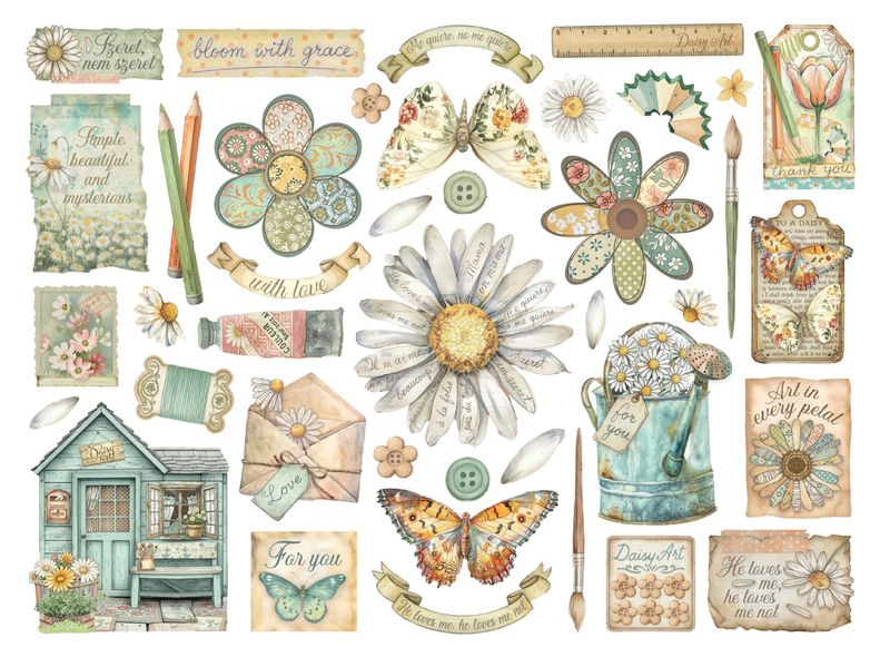 Daisy Art Die Cuts - Stamperia