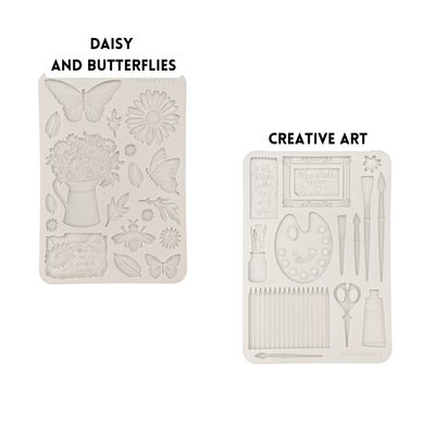 Daisy Art A5 Silicone Mold - Stamperia