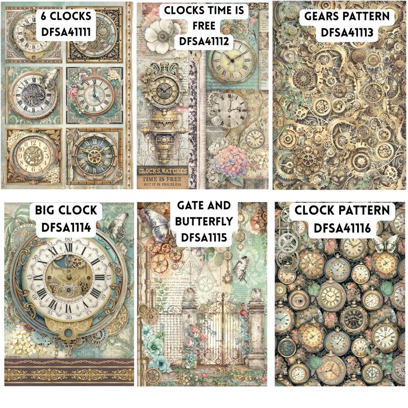 Gardens of Time A4 - Stamperia