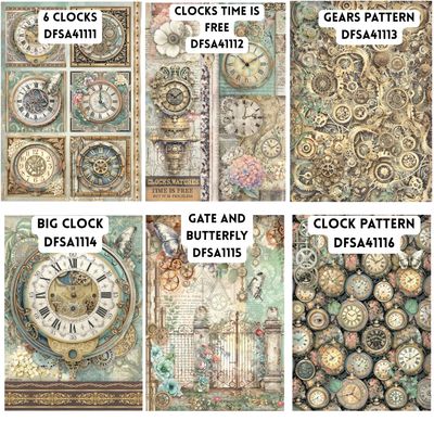 Gardens of Time A4 - Stamperia