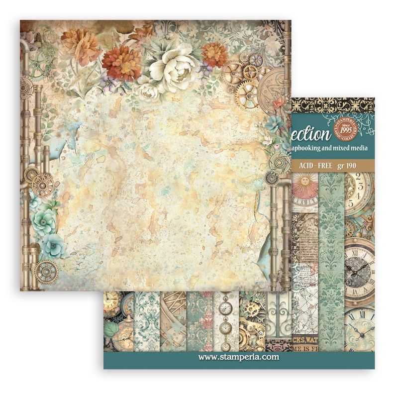 Gardens of Time Background 12x12 - Stamperia