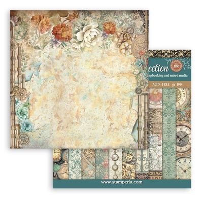 Gardens of Time Background 12x12 - Stamperia
