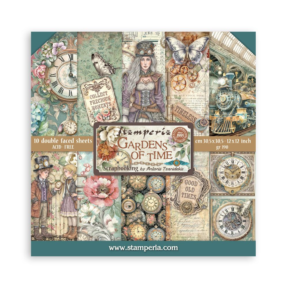 Gardens of Time 12x12 - Stamperia