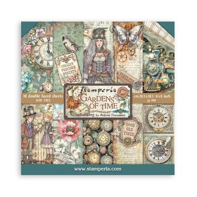 Gardens of Time 8x8 - Stamperia