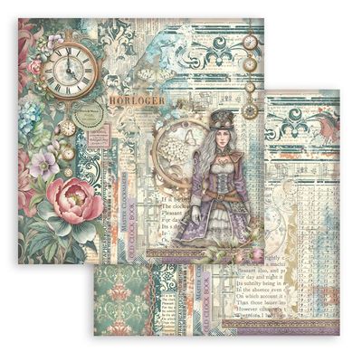 Gardens of Time 8x8 - Stamperia