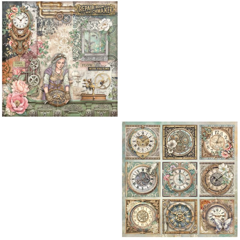Gardens of Time XL 8x8 - Stamperia