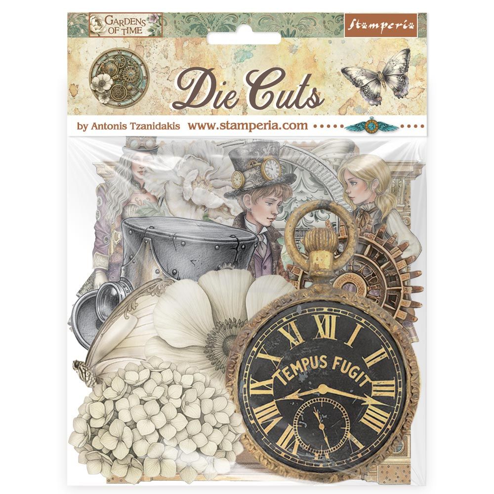 Gardens of Time Die Cuts - Stamperia
