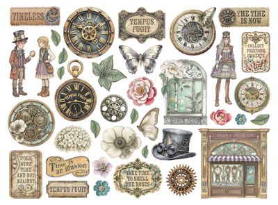 Gardens of Time Die Cuts - Stamperia