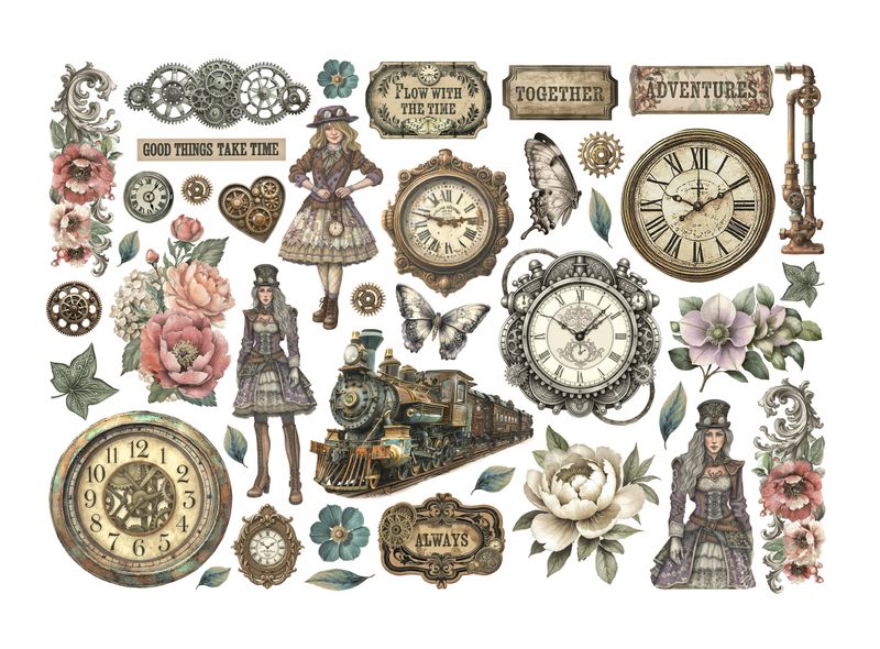 Gardens of Time Ephemera - Stamperia