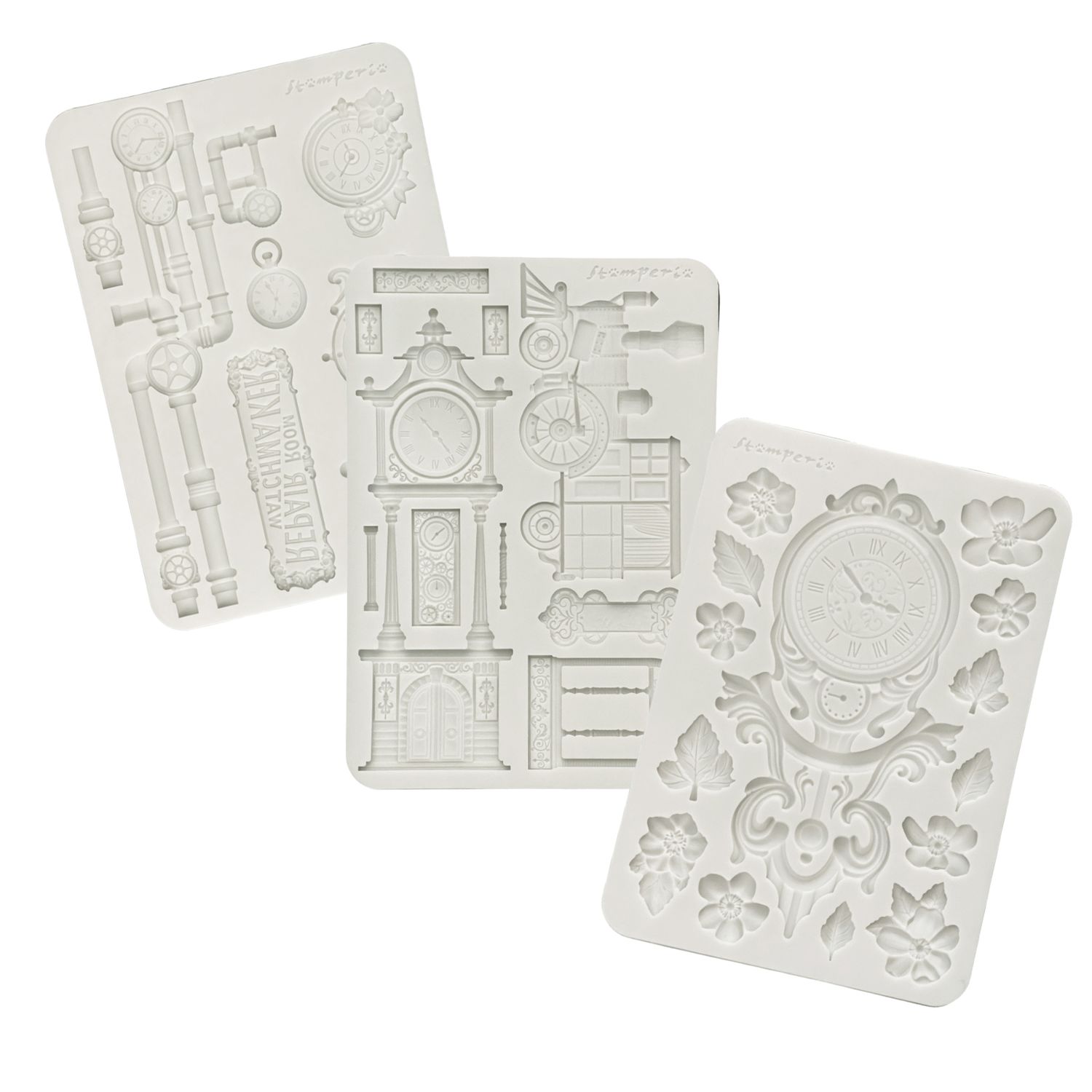 Gardens of Time A5 Silicone Mold - Stamperia