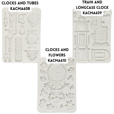 Gardens of Time A5 Silicone Mold - Stamperia