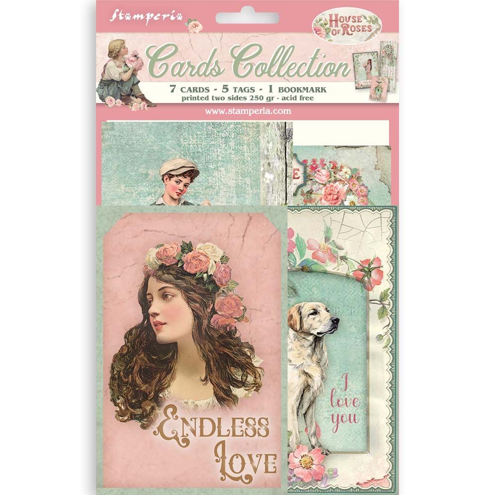 House of Roses Cards Collection - Stamperia