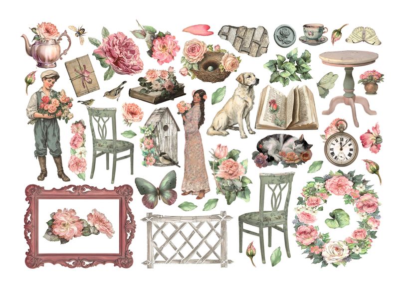 House of Roses Ephemera - Stamperia