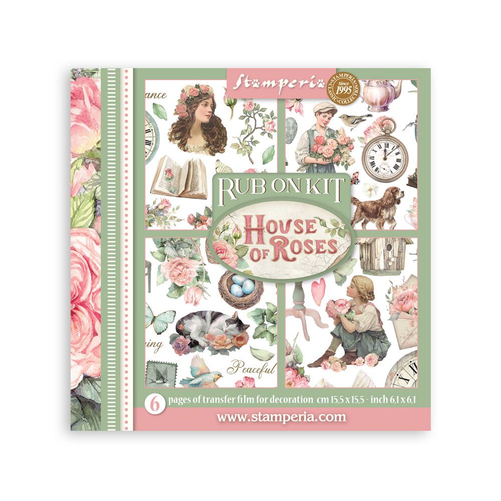 House of Roses - Stamperia Rub Ons