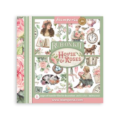 House of Roses - Stamperia Rub Ons