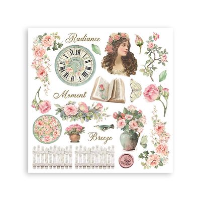 House of Roses - Stamperia Rub Ons