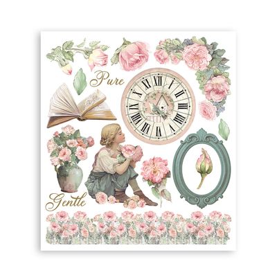 House of Roses - Stamperia Rub Ons