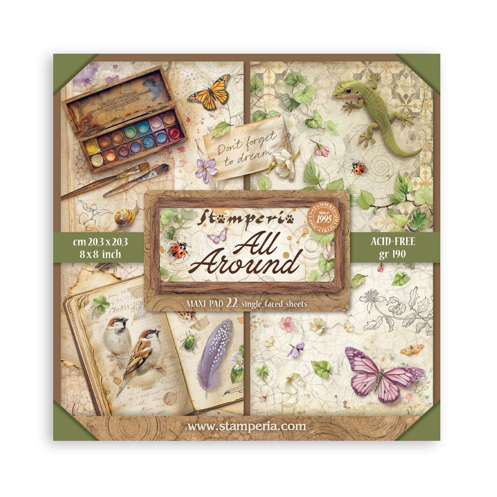 All Around XL 8x8 - Stamperia